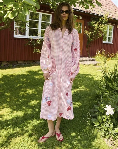 Sissel Edelbo - Kamal Kjole - Pink Checks